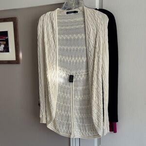 Lauren Ralph Lauren Cream Cable Knit Cardigan